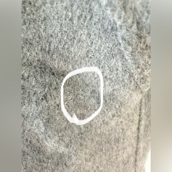 Ports 1961 Wool Cashmere Blend Tie Waist Trench Coat Grey Size 6 - Picture 14 of 14